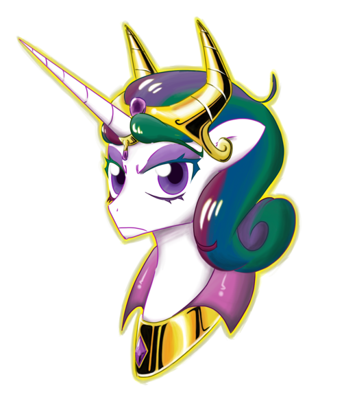 Size: 1400x1674 | Tagged: artist:mornincloud, derpibooru import, evil celestia, pixiv, portrait, princess celestia, safe, solo