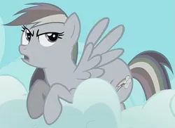 Size: 537x390 | Tagged: safe, derpibooru import, screencap, rainbow dash, the return of harmony, cloud, discorded, solo