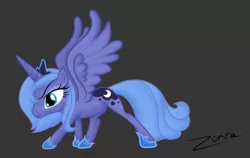 Size: 750x475 | Tagged: artist:zonra, derpibooru import, princess luna, s1 luna, safe, solo