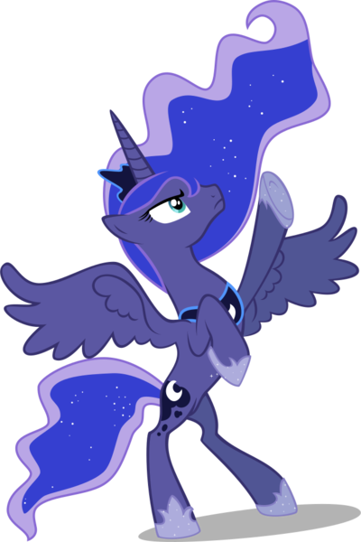 Size: 656x985 | Tagged: safe, artist:kopachris, derpibooru import, princess luna, pony, bipedal, simple background, solo, standing, svg, transparent background, vector