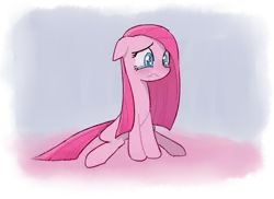 Size: 687x500 | Tagged: artist:baekgup, crying, derpibooru import, floppy ears, pinkamena diane pie, pinkie pie, sad, safe, sitting, solo, wavy mouth