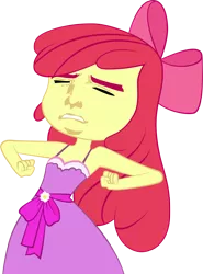 Size: 1500x2030 | Tagged: suggestive, derpibooru import, edit, apple bloom, equestria girls, face swap, meme, solo, yaranaika