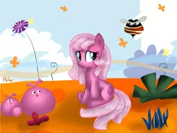 Size: 789x595 | Tagged: artist:hollyclaw-cat, derpibooru import, locoroco, ponified, priffy, safe