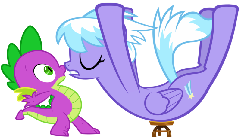Size: 1942x1108 | Tagged: artist:sulyo, artist:titanium-pony, artist:wissle, backbend, bridge stretch, cloudchaser, derpibooru import, edit, exercise, eyes closed, female, flexible, love, male, safe, shipping, simple background, spike, spikechaser, stool, straight, stretching, transparent background, vector, workout, yoga