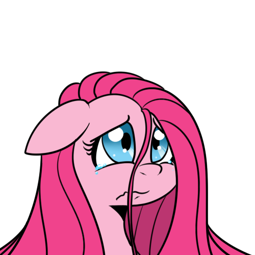 Size: 500x500 | Tagged: dead source, safe, artist:reiduran, derpibooru import, pinkie pie, earth pony, pony, crying, female, floppy ears, frown, mare, pinkamena diane pie, portrait, sad, simple background, solo, white background