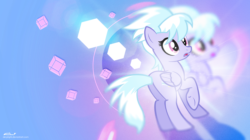 Size: 1920x1080 | Tagged: artist:derplight, artist:vanillecream, cloudchaser, cube, derpibooru import, double, lens flare, plot, safe, vector, wallpaper