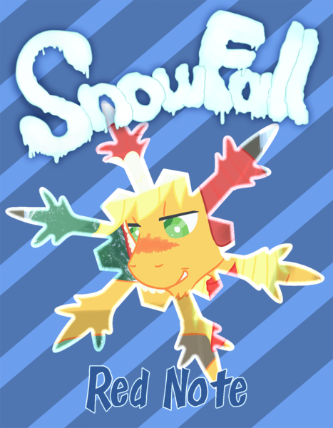 Size: 1500x1929 | Tagged: applejack, artist:red note, art pack, art pack cover, art pack:snowfall, blushing, derpibooru import, downloadable, download at source, questionable, rule 63, teaser