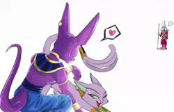 Size: 1024x661 | Tagged: artist:carnifex, baast, beerus, crossover shipping, derpibooru import, dragon ball z, edit, marcelo pissardini, safe, spoiler:comic, spoiler:comic24, voice actor joke, whis