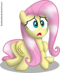 Size: 2053x2489 | Tagged: artist:facelesssoles, derpibooru import, fluttershy, high res, safe, scared, solo