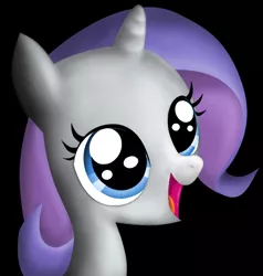 Size: 654x687 | Tagged: safe, artist:bluefluffydinosaur, derpibooru import, rarity, filly, solo, younger