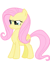 Size: 800x981 | Tagged: artist:bluefluffydinosaur, derpibooru import, fluttershy, griffon the brush off, safe, simple background, solo, transparent background, vector