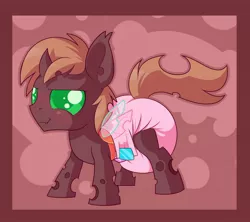 Size: 1280x1135 | Tagged: artist:cuddlehooves, changeling, derpibooru import, diaper, foal, nymph, oc, oc:shin, poofy diaper, safe, unofficial characters only