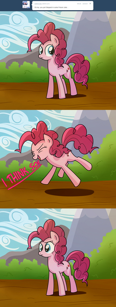 Size: 1024x2704 | Tagged: safe, artist:frankier77, derpibooru import, pinkie pie, earth pony, pony, ask pinkamena diane pie, ask, comic, female, mare, pinkamena diane pie, poison joke, solo, tumblr