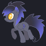 Size: 150x150 | Tagged: safe, artist:divergentassailant, artist:princessamity, derpibooru import, oc, oc:deft serenity, unofficial characters only, pegasus, pony, animated, loop, pixel base, solo, trotting