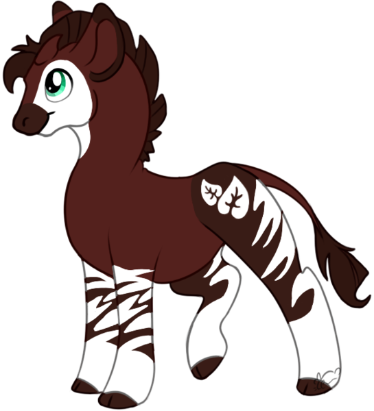 Size: 599x659 | Tagged: artist:cassandra1891, derpibooru import, oc, oc:tahari, okapi, safe, solo, unofficial characters only