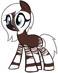 Size: 317x400 | Tagged: artist:unicorngirl1, derpibooru import, oc, oc:heartfelt, okapi, safe, solo, unofficial characters only