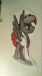 Size: 1024x1820 | Tagged: safe, artist:drawponies, derpibooru import, oc, oc:brimstone, unofficial characters only, pony, male, solo, stallion, traditional art