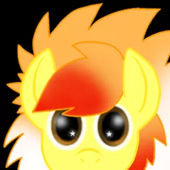 Size: 249x250 | Tagged: safe, artist:divergentassailant, derpibooru import, oc, oc:candycorn, unofficial characters only, pegasus, pony, icon, peeking, solo, stars