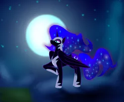 Size: 1309x1074 | Tagged: artist:livinlovindude, derpibooru import, nightmare moon, safe, solo