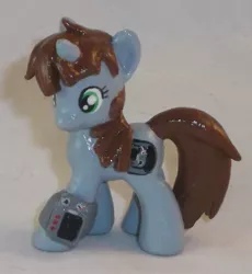 Size: 1193x1297 | Tagged: safe, artist:gryphyn-bloodheart, derpibooru import, oc, oc:littlepip, unofficial characters only, pony, unicorn, fallout equestria, fanfic, 3d print, blind bag, commission, crossover, custom, cutie mark, fallout, fanfic art, female, hooves, horn, irl, mare, photo, pipbuck, solo, toy