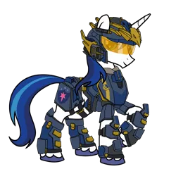 Size: 4100x4100 | Tagged: absurd resolution, armor, artist:spazzymcnugget, crossover, helmet, new conglomerate, planetside 2, safe, shining armor, solo, video game