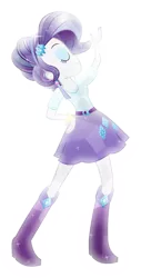 Size: 3563x7000 | Tagged: safe, artist:meteor-spark, derpibooru import, rarity, equestria girls, boots, bracelet, clothes, crystal rarity, crystallized, elegant, eyes closed, fabulous, glamour, hand on hip, high heel boots, jewelry, skirt, sparkles