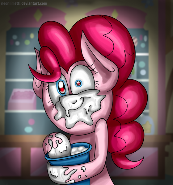 Size: 1400x1500 | Tagged: artist:neoncel, derpibooru import, marshmallow fluff, pinkie pie, safe, solo