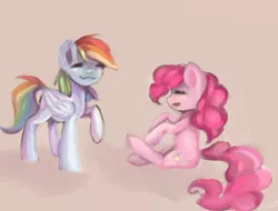 Size: 3000x2279 | Tagged: safe, artist:salatopony, derpibooru import, pinkie pie, rainbow dash, high res