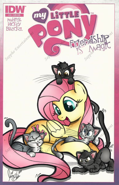 Size: 1024x1588 | Tagged: artist:ponygoddess, cat, derp, derpibooru import, fluttershy, idw, prone, safe, solo