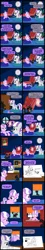 Size: 1500x8384 | Tagged: safe, artist:magerblutooth, derpibooru import, diamond tiara, twilight velvet, oc, oc:dazzle, cat, pony, comic:diamond and dazzle, accessory theft, comic, drawing, psychiatrist