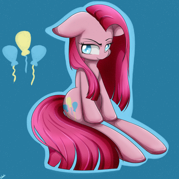 Size: 1000x1000 | Tagged: safe, artist:riouku, derpibooru import, pinkamena diane pie, pinkie pie, pony, female, mare