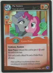 Size: 364x500 | Tagged: safe, derpibooru import, maud pie, pinkie pie, card, ccg, enterplay, mlp trading card game