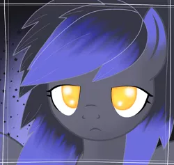 Size: 1079x1024 | Tagged: safe, artist:divergentassailant, derpibooru import, oc, oc:deft serenity, unofficial characters only, pegasus, pony, frown, portrait, sleepy, solo