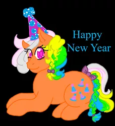 Size: 1036x1136 | Tagged: artist:skypinpony, derpibooru import, g1, hat, party hat, party time, safe, solo