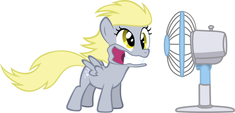 Size: 3132x1506 | Tagged: safe, artist:kurokaji11, derpibooru import, derpy hooves, pegasus, pony, fan, female, mare, solo