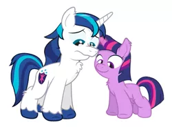 Size: 527x387 | Tagged: safe, artist:dm29, derpibooru import, shining armor, twilight sparkle, unicorn, blank flank, brother and sister, chest fluff, colt, colt shining armor, cute, duo, female, filly, filly twilight sparkle, fuzznums, male, siblings, smiling, sparkle siblings, wip, younger