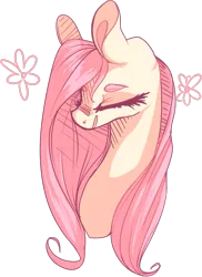 Size: 1005x1383 | Tagged: artist:marshmellowcannibal, derpibooru import, eyes closed, fluttershy, safe, solo