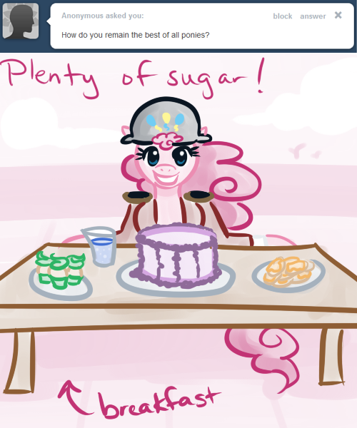 Size: 500x600 | Tagged: artist:alipes, ask, ask pinkie pierate, bicorne, clothes, derpibooru import, hat, pinkie pie, pirate, safe, solo, tumblr