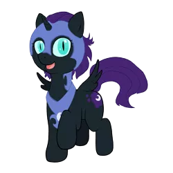 Size: 1474x1474 | Tagged: safe, artist:poniker, derpibooru import, nightmare moon, oc, oc:nyx, alicorn, pony, alicorn oc, cosplay, nightmare nyx, solo