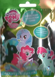 Size: 354x497 | Tagged: safe, derpibooru import, fruit pack, pinkie pie, ruby splash, thunderclap, blind bag, lilac hearts, official, toy