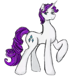 Size: 549x557 | Tagged: artist:britzydoodle, derpibooru import, elusive, rarity, rule 63, safe, solo