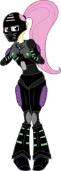 Size: 2405x6793 | Tagged: safe, artist:shadyhorseman, derpibooru import, fluttershy, equestria girls, bionicle, crossover, kanohi pakari, lego, onua, solo, toa onua, toafied