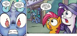 Size: 1238x579 | Tagged: babs seed, barber, derpibooru import, faic, hilarious in hindsight, idw, rarity, safe, spoiler:comic, spoiler:comicff13