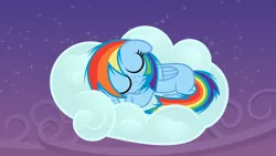 Size: 12000x6750 | Tagged: safe, artist:imageconstructor, derpibooru import, rainbow dash, .svg available, absurd resolution, cloud, cute, dashabetes, eyes closed, filly, filly rainbow dash, floppy ears, heart, night, side, sleeping, smiling, solo, stars, vector