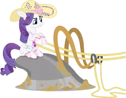 Size: 1286x1000 | Tagged: artist:seahawk270, plow, rarity, rhinestone rarihick, riding, safe, simple background, simple ways, solo, transparent background, vector