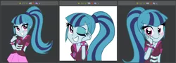 Size: 768x275 | Tagged: safe, derpibooru import, sonata dusk, derpibooru, equestria girls, rainbow rocks, blushing, exploitable meme, juxtaposition, juxtaposition win, meme, meta