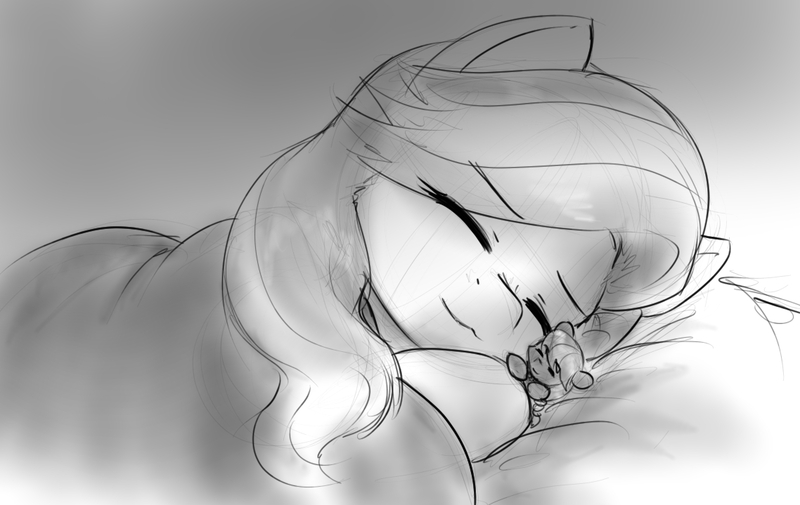 Size: 1138x719 | Tagged: safe, artist:alloyrabbit, derpibooru import, diamond tiara, silver spoon, earth pony, pony, adorabullies, cuddling, cute, hug, micro, size difference, sleeping, snuggling