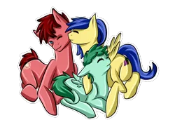 Size: 1800x1300 | Tagged: artist:sparksofdiscord, derpibooru import, family, oc, oc:melody star, oc:north star, oc:wineberry, parent:oc:north star, parent:oc:wineberry, parents:winestar, safe, snuggling, unofficial characters only, winestar