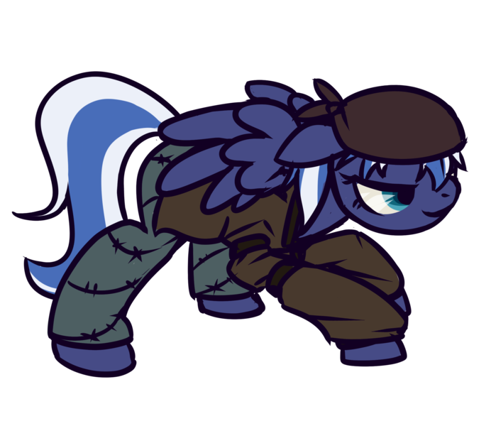 Size: 2199x1908 | Tagged: safe, artist:inlucidreverie, derpibooru import, oc, oc:night sky, unofficial characters only, pegasus, pony, fallout equestria, simple background, solo, transparent background