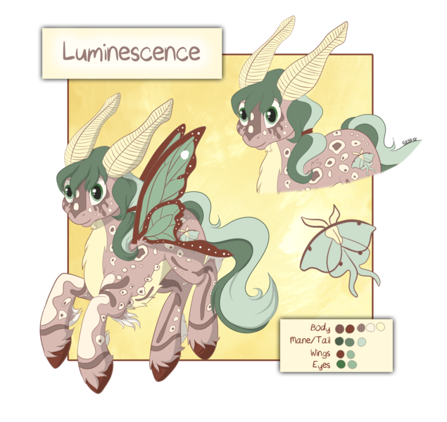 Size: 5135x4852 | Tagged: absurd resolution, artist:styxlady, derpibooru import, mothpony, oc, oc:luminescence, original species, safe, solo, unofficial characters only